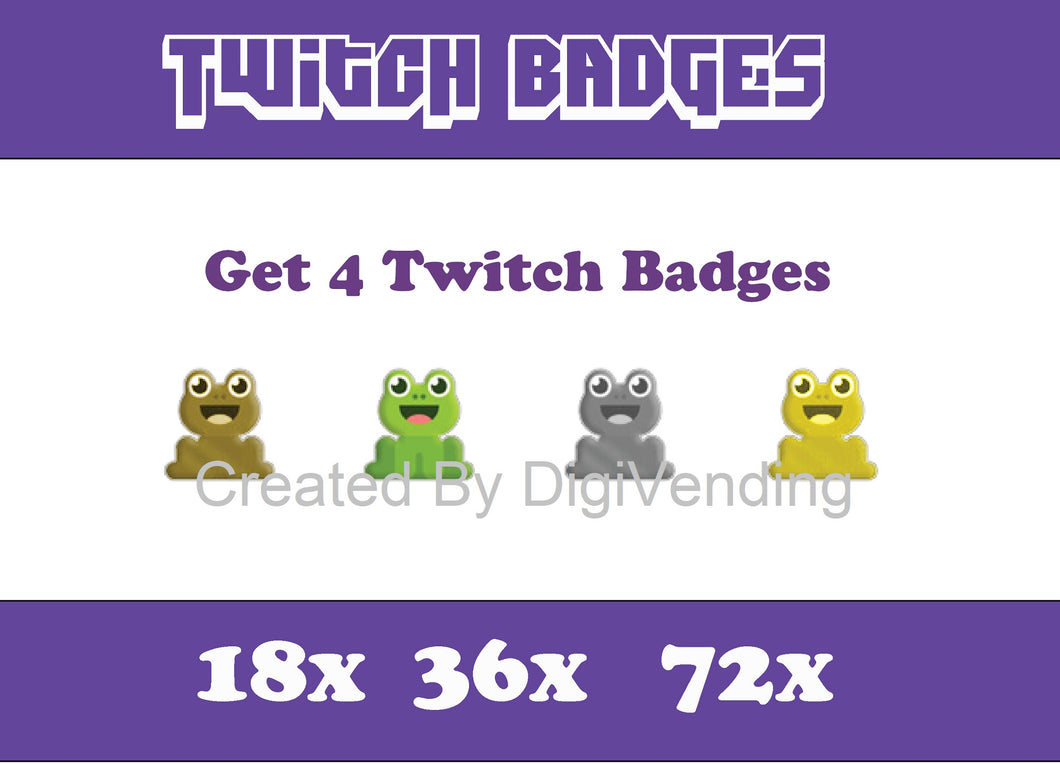 Frog Twitch Badges