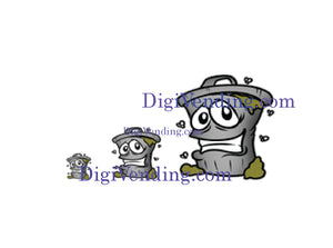 Trash Can Emote by Digi Vending